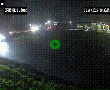 Webcam en périphérie de Chartres sur la N123, à hauteur de Luisant. Vue orientée vers Chartres