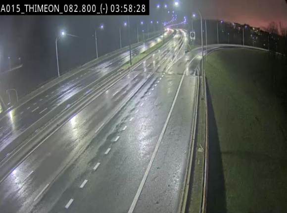 Caméra trafic Belgique - Thiméon - E42, jonction avec A54 (E420) direction La Louvière/Charleroi - BK 82.82