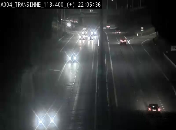 Webcam dans les Ardennes sur l'E411 à hauteur de Transinne. Vue orientée vers le sud de la Belgique