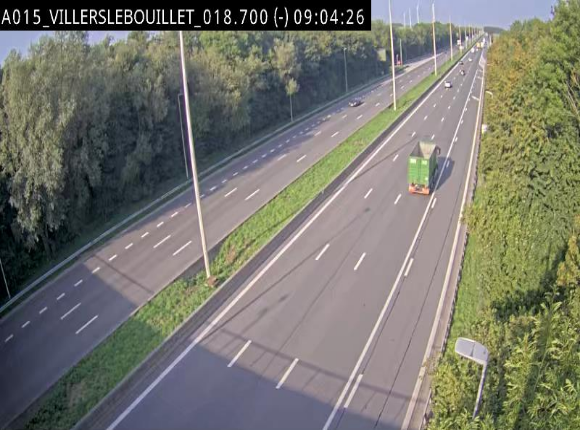Webcam autoroute Belgique - Villers-le-Bouillet - E42 direction Liège - BK 18.7