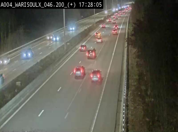 Webcam autoroute Belgique - Warissoulx - E411 - BK 46.2
