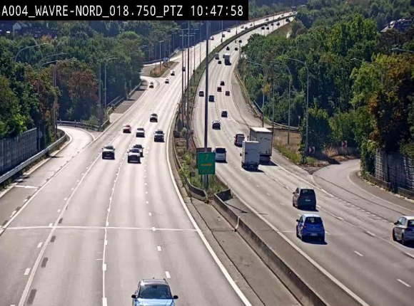 Webcam traffic E411(A4) - BK 18.7 - Bierges (Wavre Nord)