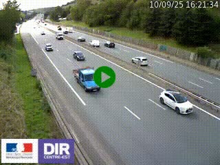 Webcam routière à Saint-Etienne-Terrenoire sur la RN88 avant la jonction entre l'A72 et le Boulevard Périphérique de Saint-Etienne