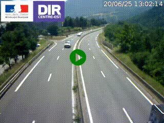 Caméra sur la Nationale 90 (N90) à La Léchère, en direction et à proximité d'Albertville