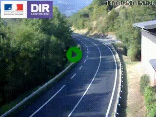 Caméra trafic sur la N90 à Bourg-Saint-Maurice, en provenance d'Aoste et en direction d'Albertville