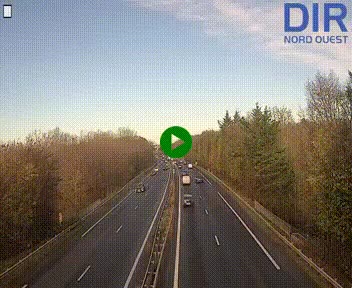 Webcam sur le périphérique de Caen (N814) à l'est de la ville, à Mondeville hauteur de la sortie 2, Presqu'île-Rives de l'Orne, au bout de l'autoroute A13