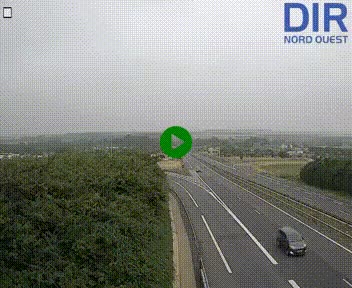 Webcam au début de l'A84 sur le périphérique Ouest de Caen (N814) à hauteur de la sortie 9, Porte de Bretagne