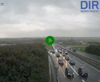 Webcam au début de l'A84 sur le périphérique Ouest de Caen (N814) à hauteur de la sortie 9, Porte de Bretagne