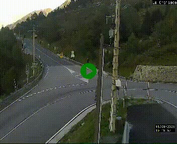 Webcam au carrefour de la croisade, à la jonction entre la N22 et la N320, avant le poste de douane franco-andorrane. Webcam à 1790 mètres d'altitude