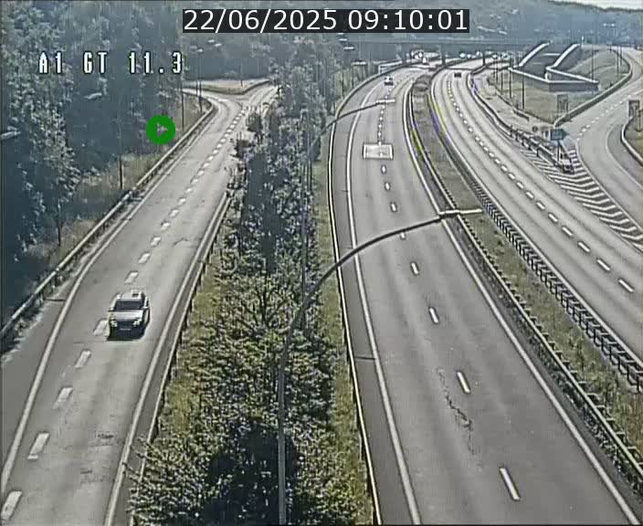 Traffic live webcam Luxembourg Senningerberg - A1 direction Allemagne - BK 11.3