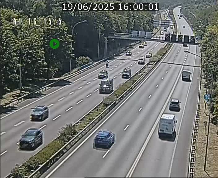 Traffic live webcam Luxembourg Munsbach - A1 direction Luxembourg - BK 15.5