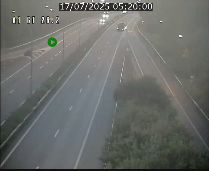 Traffic live webcam Luxembourg Grevenmacher - A1 direction Allemagne - BK 26.2