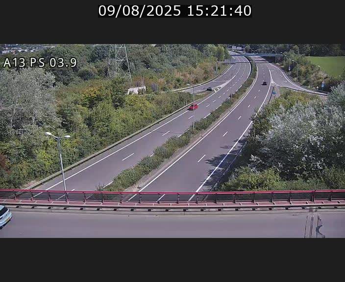 Traffic live webcam Luxembourg Differdange - A13 direction Esch-sur-Alzette - BK 3.9