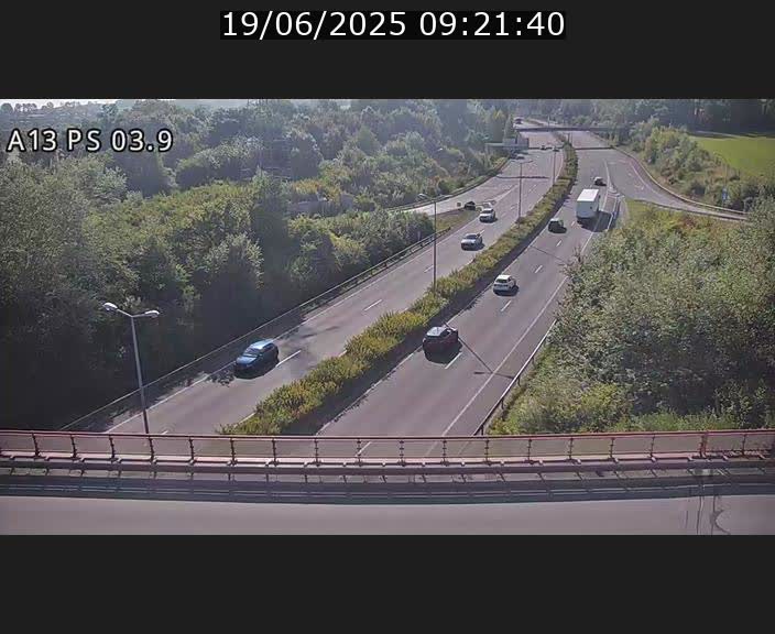 Traffic live webcam Luxembourg Differdange - A13 direction Esch-sur-Alzette - BK 3.9