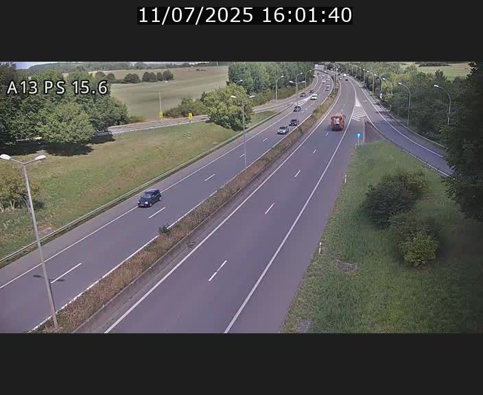 Traffic live webcam Luxembourg Kayl - A13 direction Dudelange - BK 15.6