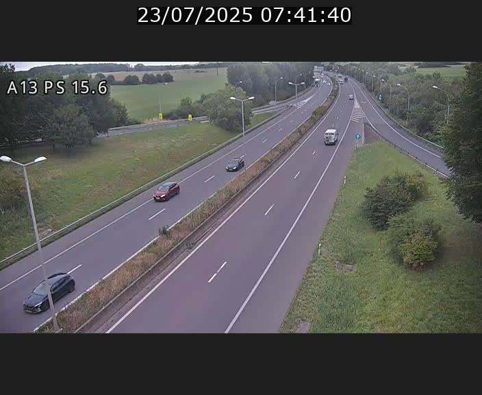 Traffic live webcam Luxembourg Kayl - A13 direction Dudelange - BK 15.6