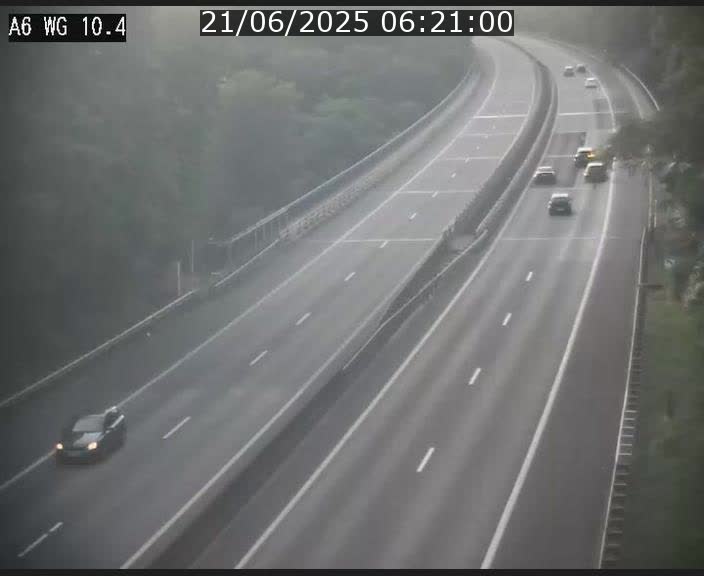 Traffic live webcam Luxembourg Mamer - A6 - BK 10.4 - direction Luxembourg/France/Allemagne