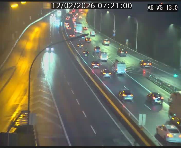 Traffic live webcam Luxembourg Mamer - A6 - BK 13 - direction Luxembourg/France/Allemagne