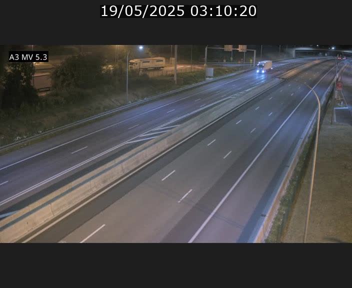 Webcam à l'Aire de Berchem au Luxembourg sur l'A3. Vue orientée vers la France