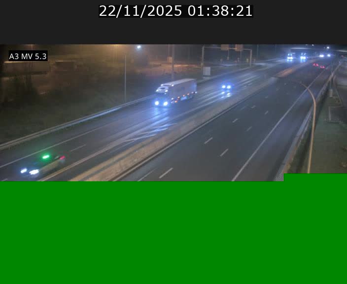 Webcam à l'Aire de Berchem au Luxembourg sur l'A3. Vue orientée vers la France