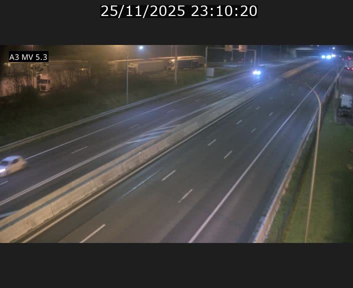 Webcam à l'Aire de Berchem au Luxembourg sur l'A3. Vue orientée vers la France