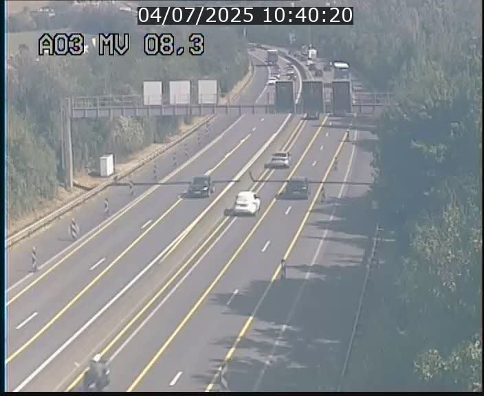Webcam Autoroute après la Croix de Bettembourg en direction de Luxembourg sur l'A3