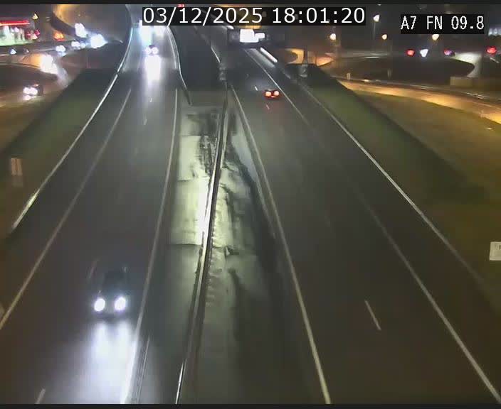 Caméra trafic Luxembourg - A7, Tunnel Gousselerbierg, sortie sud, direction rond-point Lorentzweiler (BK 9.9)