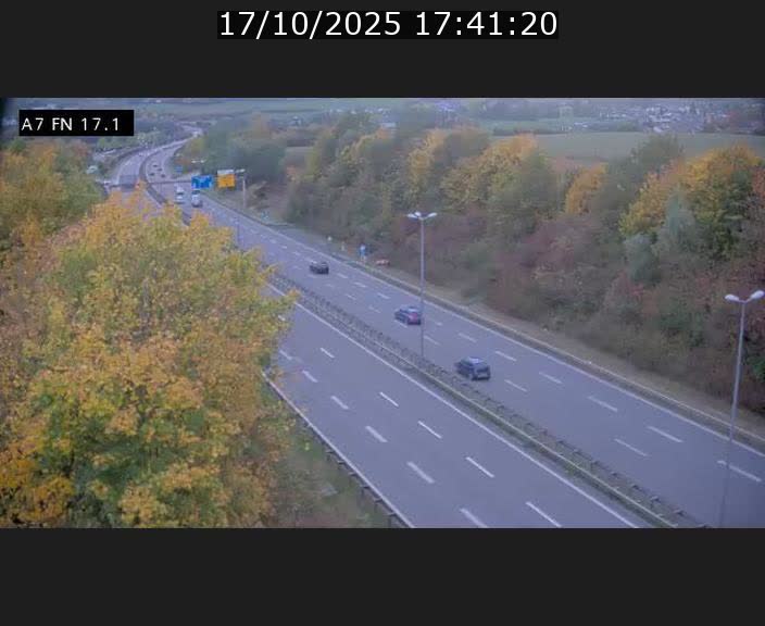 Caméra trafic Luxembourg - A7, Merscherbierg direction Mersch
