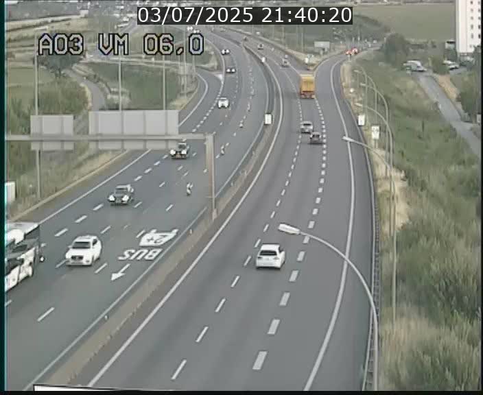 Traffic live webcam Luxembourg Aire de Berchem - A3 - BK 6 - direction France