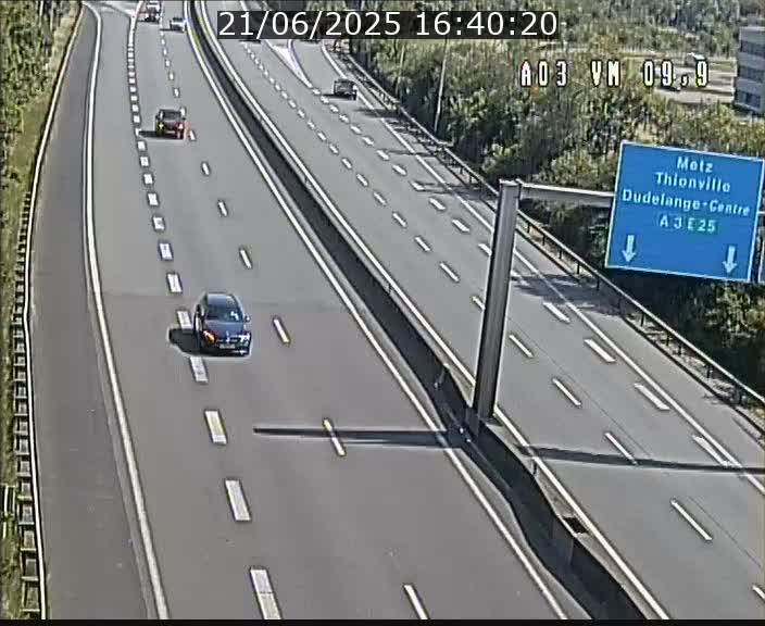 Webcam Autoroute à la Croix de Bettembourg - A3 - BK 9.9 - direction France
