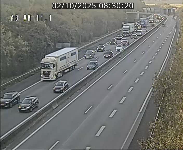 Webcam à la frontière franco-luxembourgeoise, avant la Croix de Bettembourg - BK 11.1 - direction Luxembourg-ville