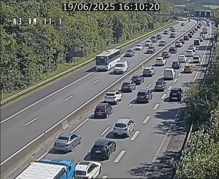 Webcam à la frontière franco-luxembourgeoise, avant la Croix de Bettembourg - BK 11.1 - direction Luxembourg-ville
