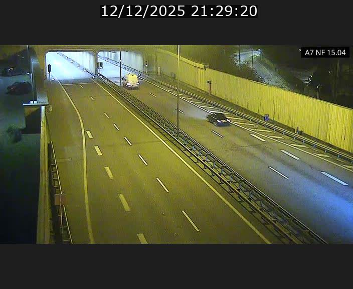 Caméra trafic Luxembourg - A7, Tunnel Mersch, entrée sud, direction Ettelbruck