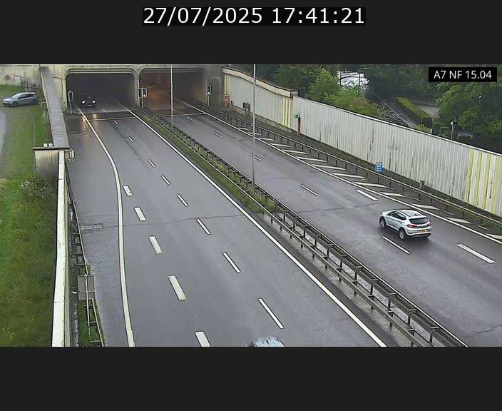 Caméra trafic Luxembourg - A7, Tunnel Mersch, entrée sud, direction Ettelbruck