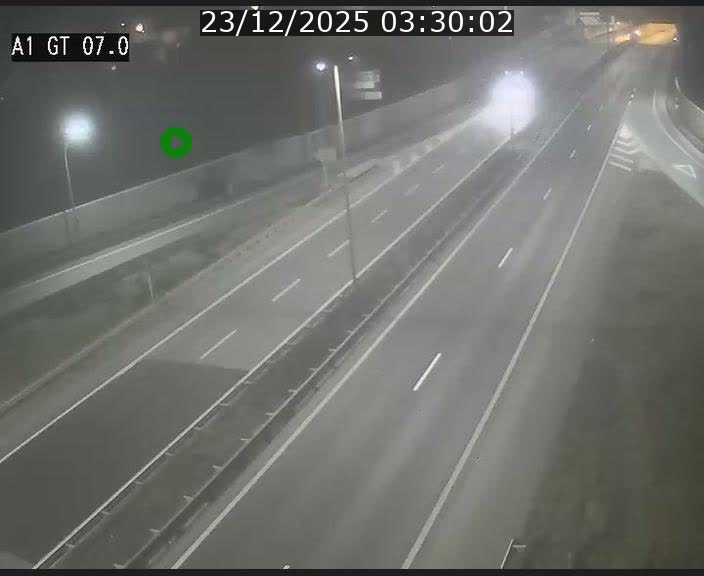 Traffic live webcam Luxembourg Cents - A1 direction Kirchberg - BK 7