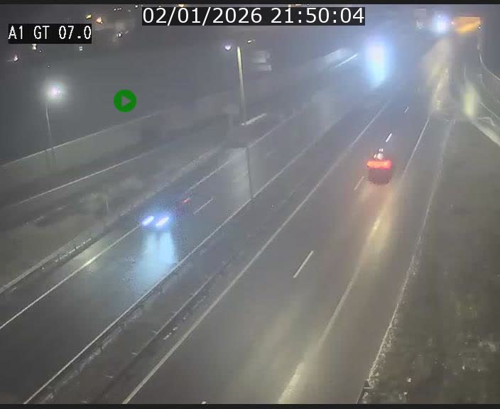 Traffic live webcam Luxembourg Cents - A1 direction Kirchberg - BK 7