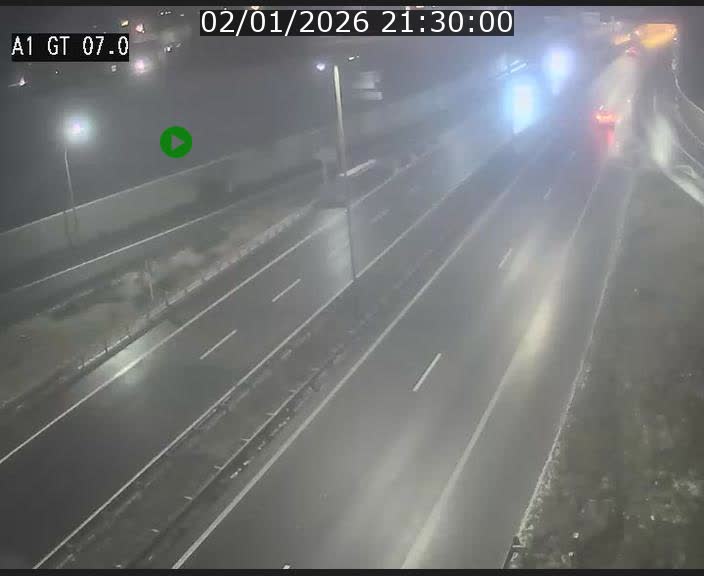 Traffic live webcam Luxembourg Cents - A1 direction Kirchberg - BK 7