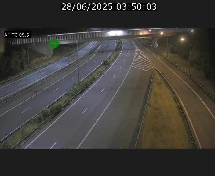 Traffic live webcam Luxembourg Jonction Grünewald - A1 direction Luxembourg-ville - BK 9.5