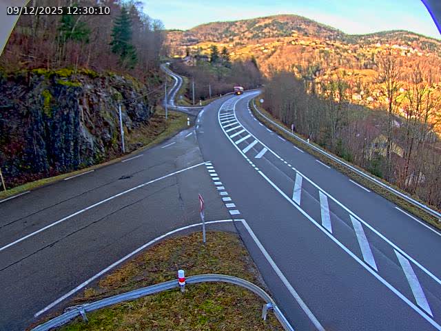 Caméra autoroute France - N66, col du Bussang direction Remiremont