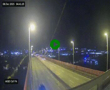 Webcam autoroute sur le périphérique de Bordeaux (A630) au nord de la ville. Caméra située sur le Pont d'Aquitaine.
