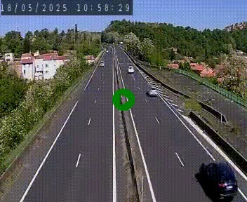Caméra autoroute A75 à hauteur de Coudes, en direction de Clermont-Ferrand