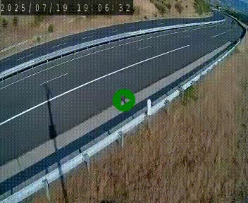 Caméra autoroutière France - A75, Engayresque, entre Millau et Séverac-le-Chateau, en direction de Montpellier