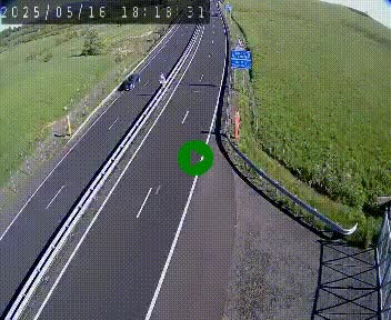 Caméra autoroute A75 à hauteur du col de la Fageole en direction de Clermont-Ferrand
