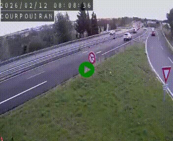 Caméra routière France - N109, Courpouiran - La plaine, en direction de Clermont l'Hérault, à la sortie de Montpellier