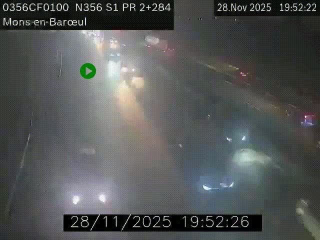 Webcam à l'entrée de Lille en direction du périphérique, à proximité de Mons-en-Baroeul sur la N356