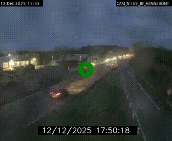 Webcam sur la N165 à hauteur de Hennebont, au nord de Lorient