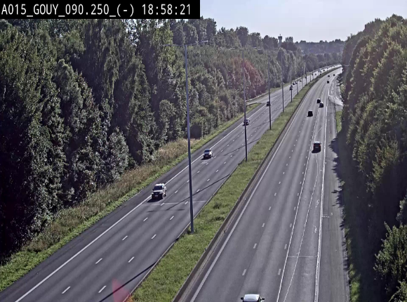 Webcam autoroute Belgique - Gouy-lez-piéton - E42 - BK 90.3