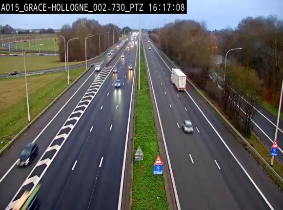 Caméra trafic Belgique - Grâce-Hollogne - E42, jonction avec A604, direction Loncin/Aéroport de Liège - BK 3.2