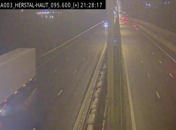 Webcam autoroute Belgique - Herstal - E40 direction Aix-la-Chapelle - BK 97