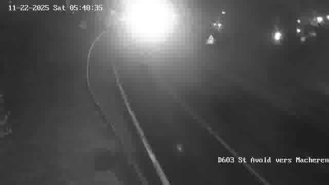 Webcam sur la D603 située à proximité de Saint-Avold. Vue orientée vers Macheren.